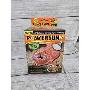 Zoo Med PowerSun UV UVB Lamp 160w Puv-10 Reptile Turtle